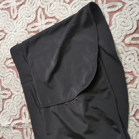 (2X) Swim Skirt Black Separate Sporty Mini Skirt Plus Size (skortini) - Picture 5 of 7